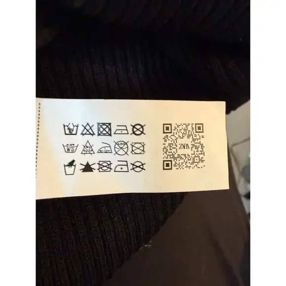 NWT Zara Body Con Ribbed Midi Dress Sz S - Picture 8 of 9